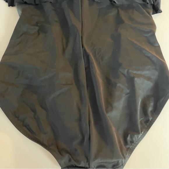 New! Magicsuit Black Liza Square Cut Tummy Control One Piece Swimsuit 20568 - Picture 7 of 16